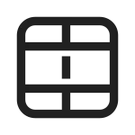 Table Cells Split SVG Icon